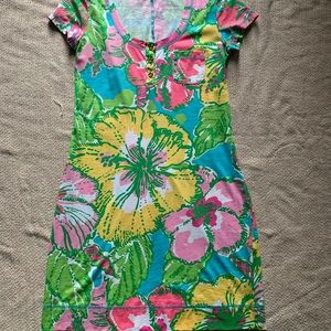 Lilly Pulitzer XS floral green dress